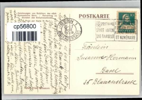Bern BE Bern Zeichnung von Schülern Gymnasium B – Bild 2