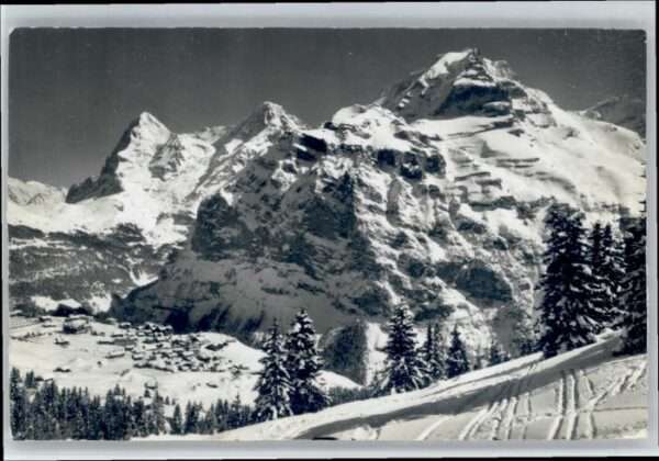 Muerren BE Mürren Eiger Mönch Jungfrau x