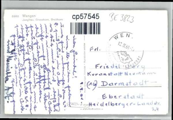 Wengen BE Wengen Jungfrau Grosshorn Breithorn – Bild 2