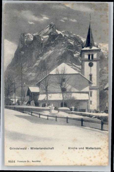 Grindelwald Kirche Wetterhorn