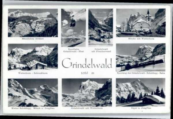 Grindelwald Männlichen Wetterhorn Kleine Scheidegg