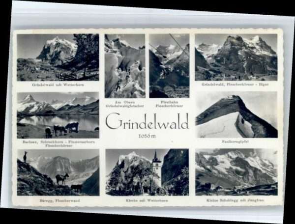 Grindelwald Bachsee Wetterhorn Kirche Faulhorngipfe