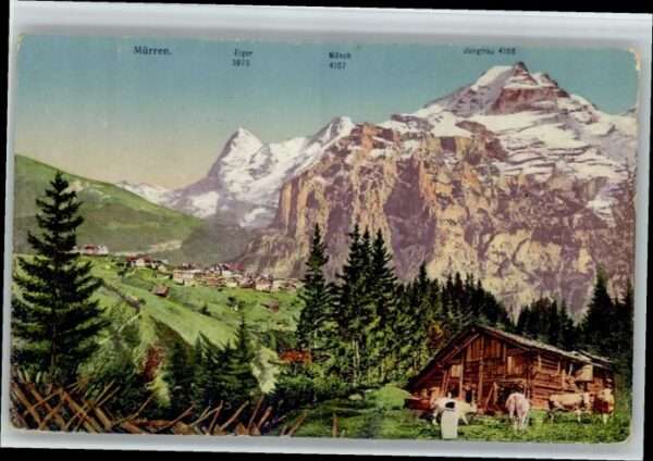 Muerren BE Mürren Eiger Mönch Jungfrau x