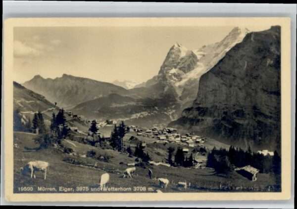 Muerren BE Mürren Eiger Wetterhorn
