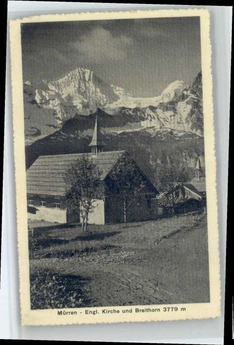 Muerren BE Mürren Kirche Breithorn