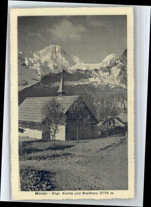 Muerren BE Mürren Kirche Breithorn