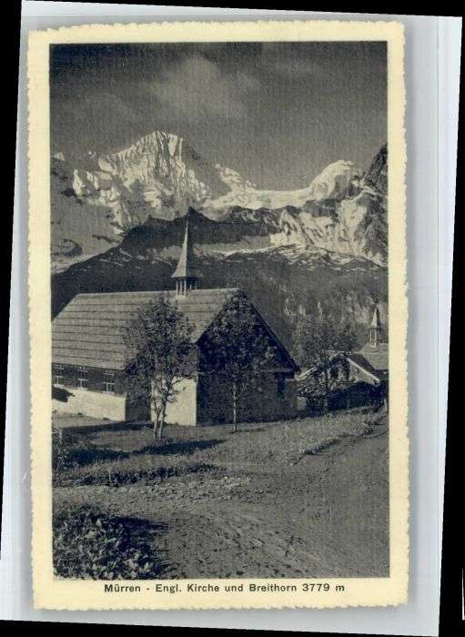 Muerren BE Mürren Kirche Breithorn