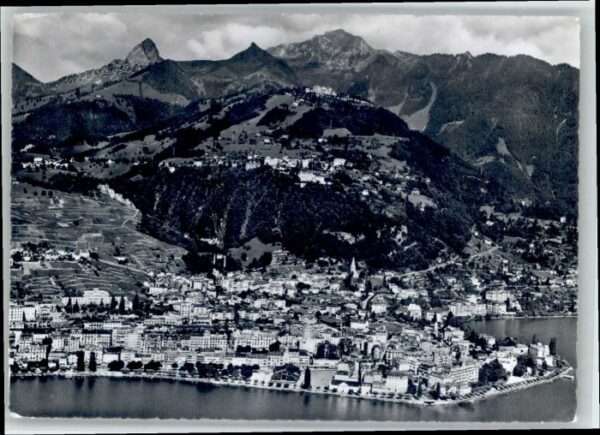 Montreux VD Montreux Fliegeraufnahme