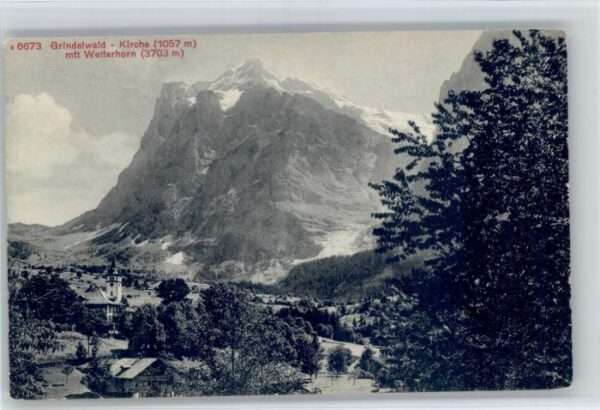 Grindelwald Kirche Wetterhorn