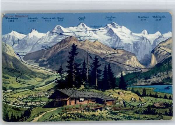 Interlaken BE Interlaken Wetterhorn Schreckhorn Eiger