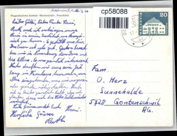 Neuchatel NE Neuchatel Fliegeraufnahme Inatitut Mont – Bild 2