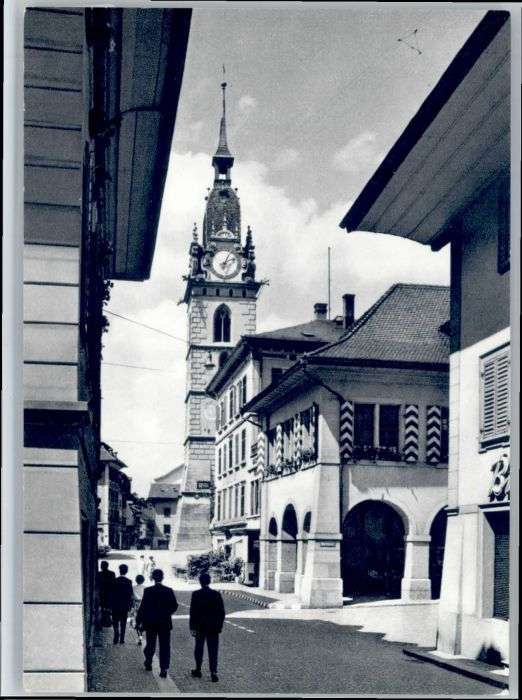 Zofingen Hauptgasse Kirche  Markthalle
