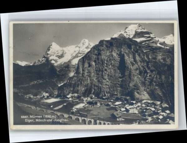 Muerren BE Mürren Eiger Mönch Jungfrau x
