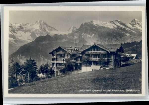 Muerren BE Mürren Grand Hotel Kurhaus Breithorn