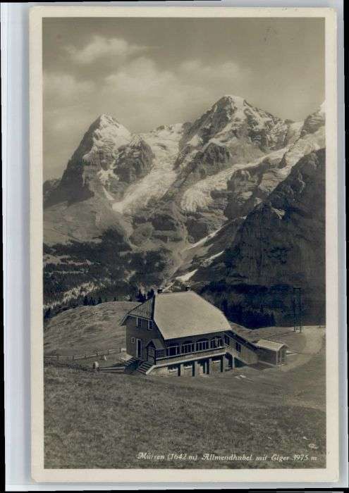 Muerren BE Mürren Allmendhubel