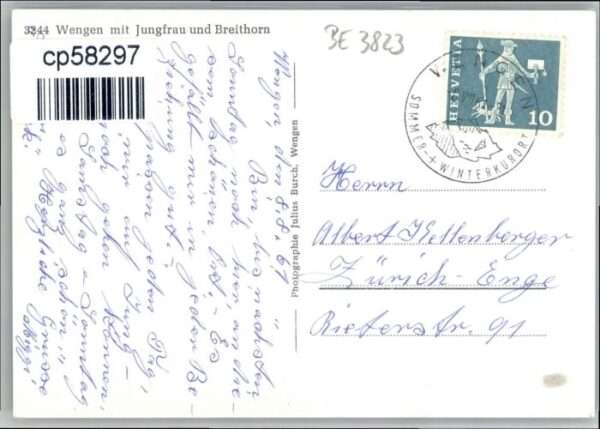 Wengen BE Wengen Jungfrau Breithorn – Bild 2