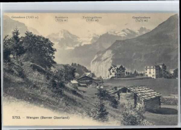 Wengen BE Wengen Grosshorn Breithorn Tschingelhor