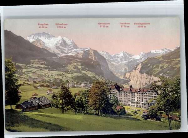 Wengen BE Wengen Jungfrau Silberhorn Grosshorn Br