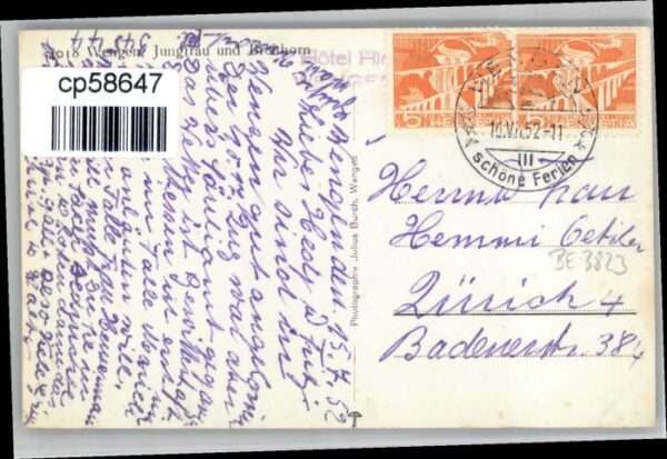 Wengen BE Wengen Jungfrau Breithorn – Bild 2