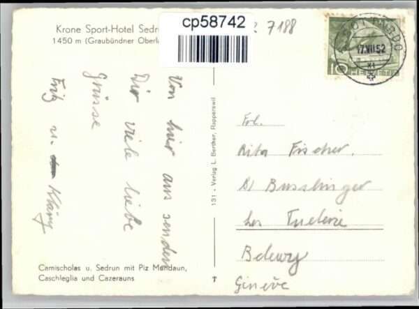 Sedrun Hotel Krone – Bild 2