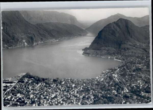 Lugano TI Lugano Fliegeraufnahme