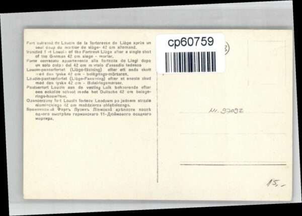 Luettich Lüttich Panzerfort Loucin – Bild 2