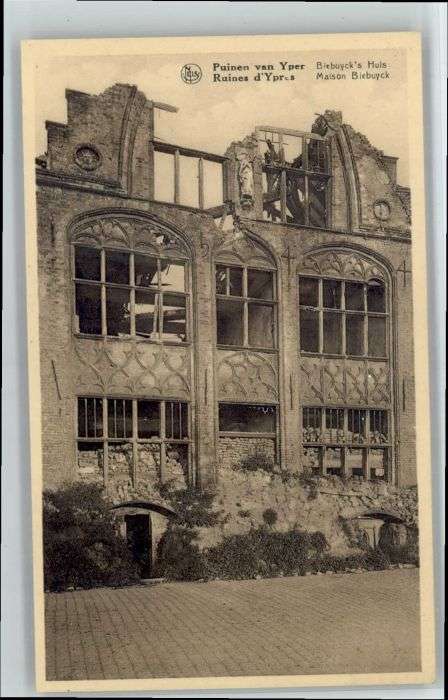 Yper Ypres Ruines Puinen Maison Biebuyck Bie