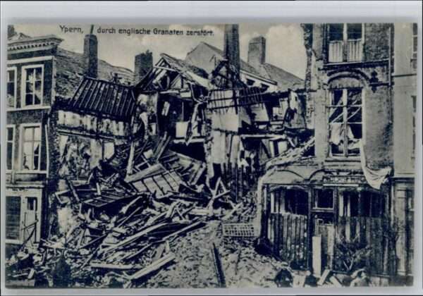 Ypern Ypres Ypern Zerstörung