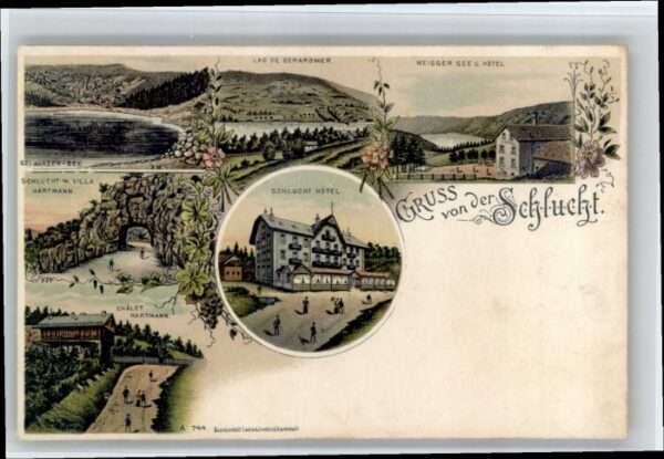 Gerardmer Lac Schwarzer See Weisser See Hotel Sch
