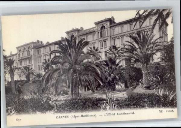 Cannes Alpes-Maritimes Cannes Hotel Continental