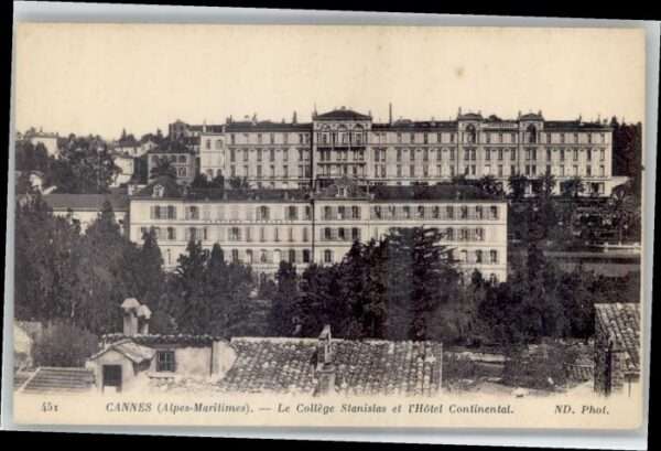 Cannes Alpes-Maritimes Cannes Colege Stanislas Hotel Continent