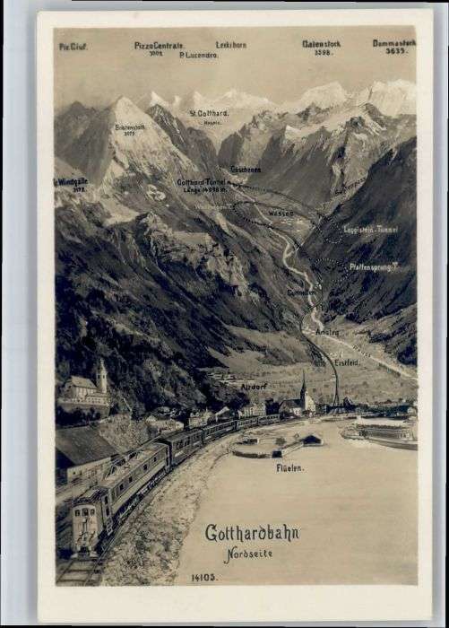 Flueelen UR Flüelen Gotthardbahn