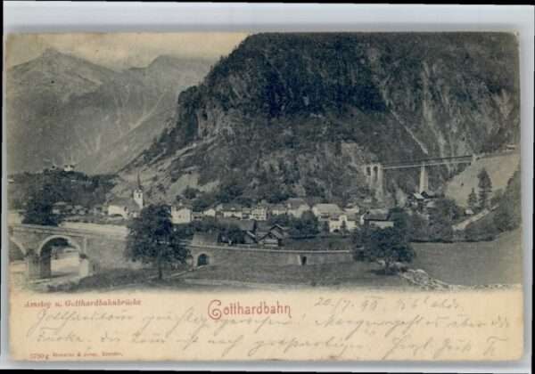 Amsteg Gotthardbahnbrücke