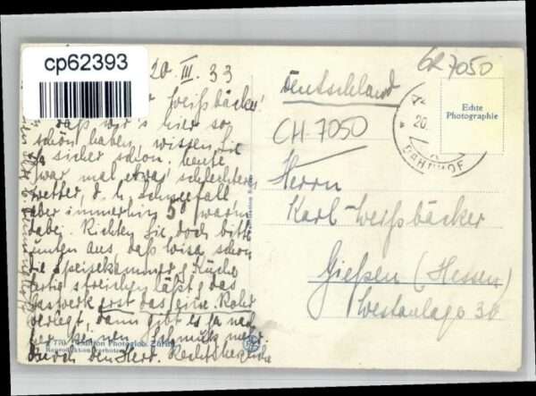 Arosa GR Arosa [Handschriftlich] – Bild 2