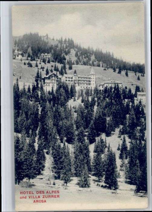 Arosa GR Arosa Hotel Des Alpes Villa Zurrer