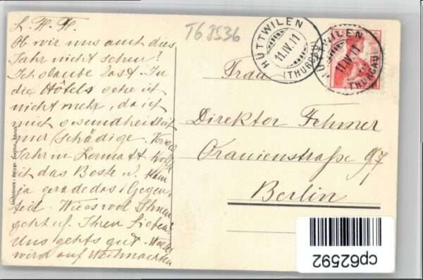 Steinegg Huettwilen TG Kuranstalt Steinegg [Stempelabschlag] – Bild 2