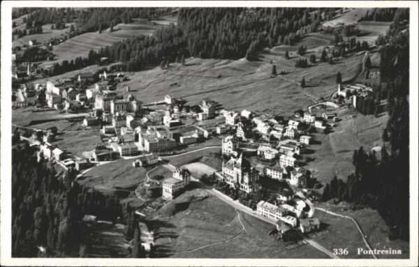 Pontresina Fliegeraufnahme
