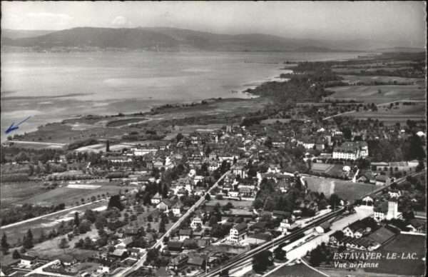 Estavayer-le-Lac Fliegeraufnahme