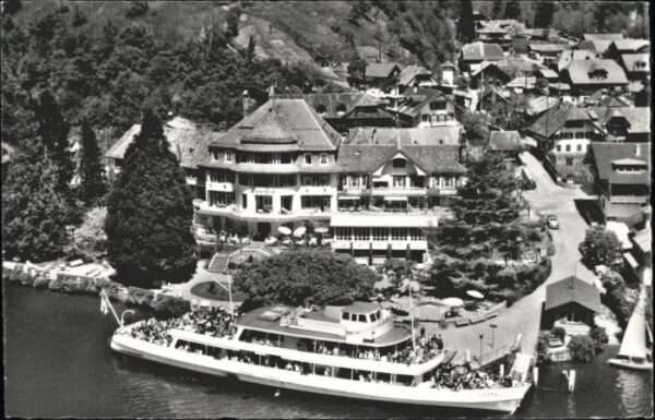 Gunten Hotel Hirschen Fliegeraufnahme