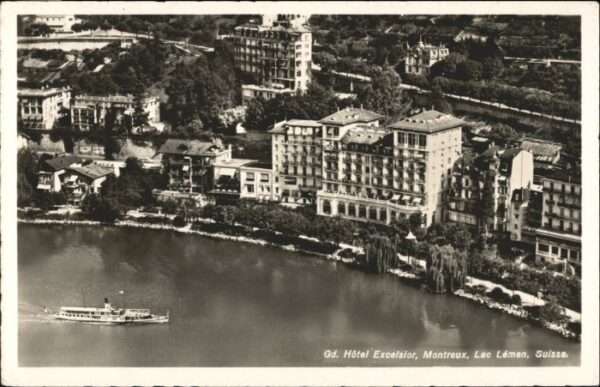 Montreux VD Montreux Hotel Excelsior Fliegeraufnahm