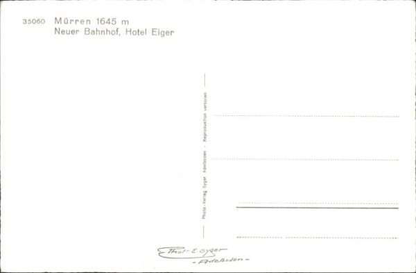 Muerren BE Mürren Hotel Eiger – Bild 2