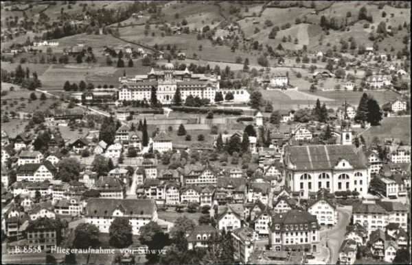 Schwyz Fliegeraufnahme
