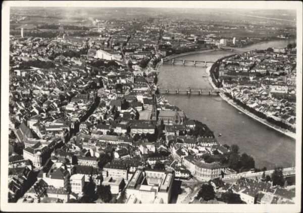 Basel BS Basel Rheinbrücken Fliegeraufnahme