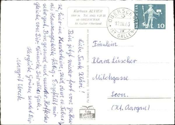 Oberschan Fliegeraufnahme Kurhaus Alvier – Bild 2