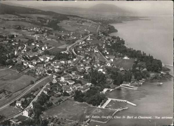 St Aubin-Sauges Vue aerienne Gorgier Chez-le-Bart