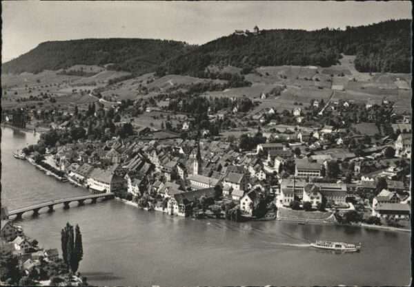 Stein Rhein Fliegeraufnahme Burg Hohenklingen