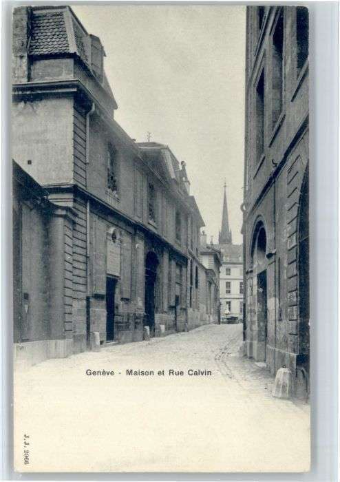 Genf GE Genf Maison et Rue Calvin