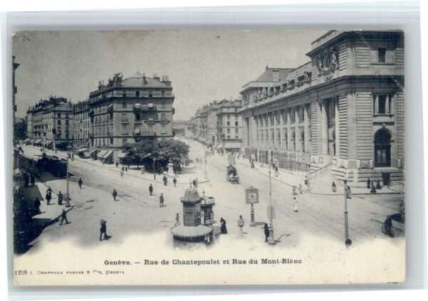 Genf GE Genf Rue de Chantepoulet Rue du Mont Bl