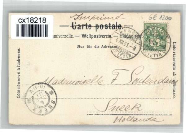 Genf GE Genf Rue de Chantepoulet Rue du Mont Bl – Bild 2
