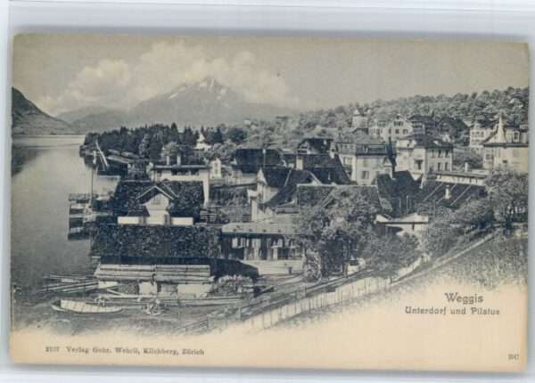 Weggis Vierwaldstaettersee Weggis Unterdorf Pilatus
